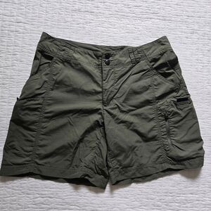 REI Olive Green Trail Shorts with Zip Pocket